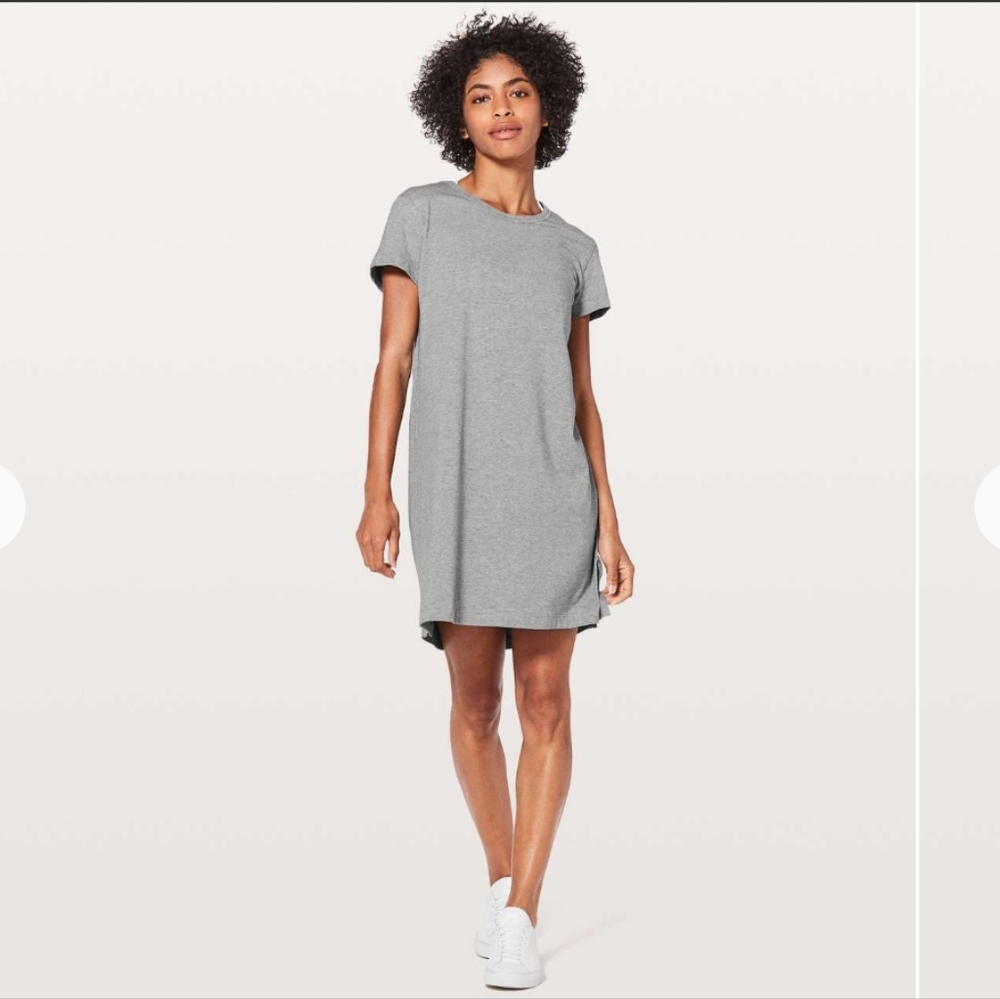 lululemon t shirt dress Smocked-Waist T-Shirt Dress - Larkspur